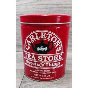 Carleton's Tea Store Empty Tin Grand Hotel Mackinac Island, Michigan